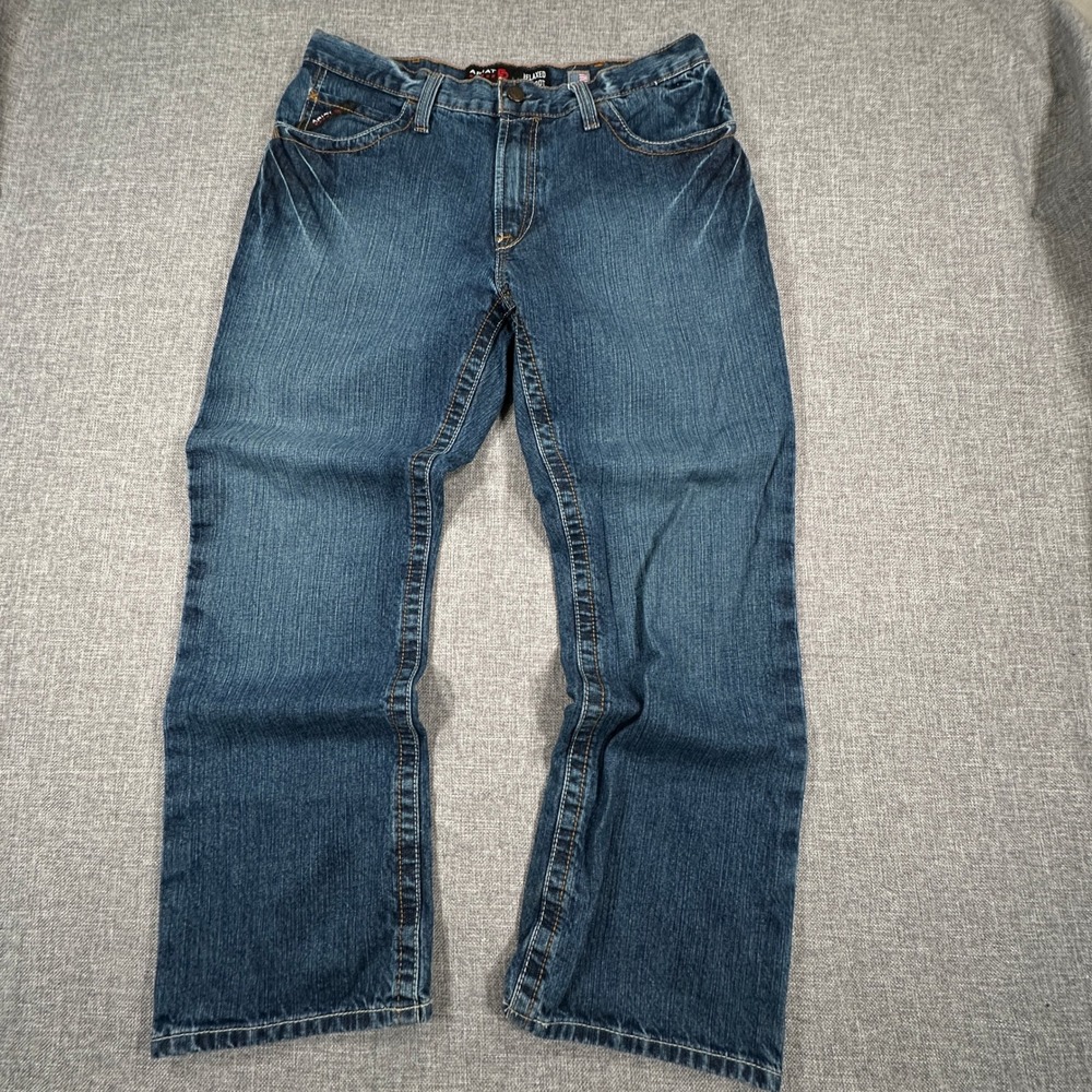 Ariat FR M4 Relaxed Boot Work Jeans Men 35x30 (Fits 35x29) Flame Resistant CAT 2